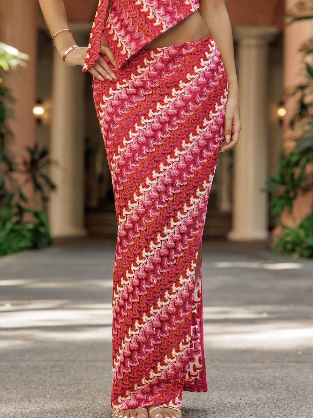 NWT Cupshe x Lexi Rivera Matching Sarong & Top Set - Resort Vacay Wear - Size L - Picture 3 of 7